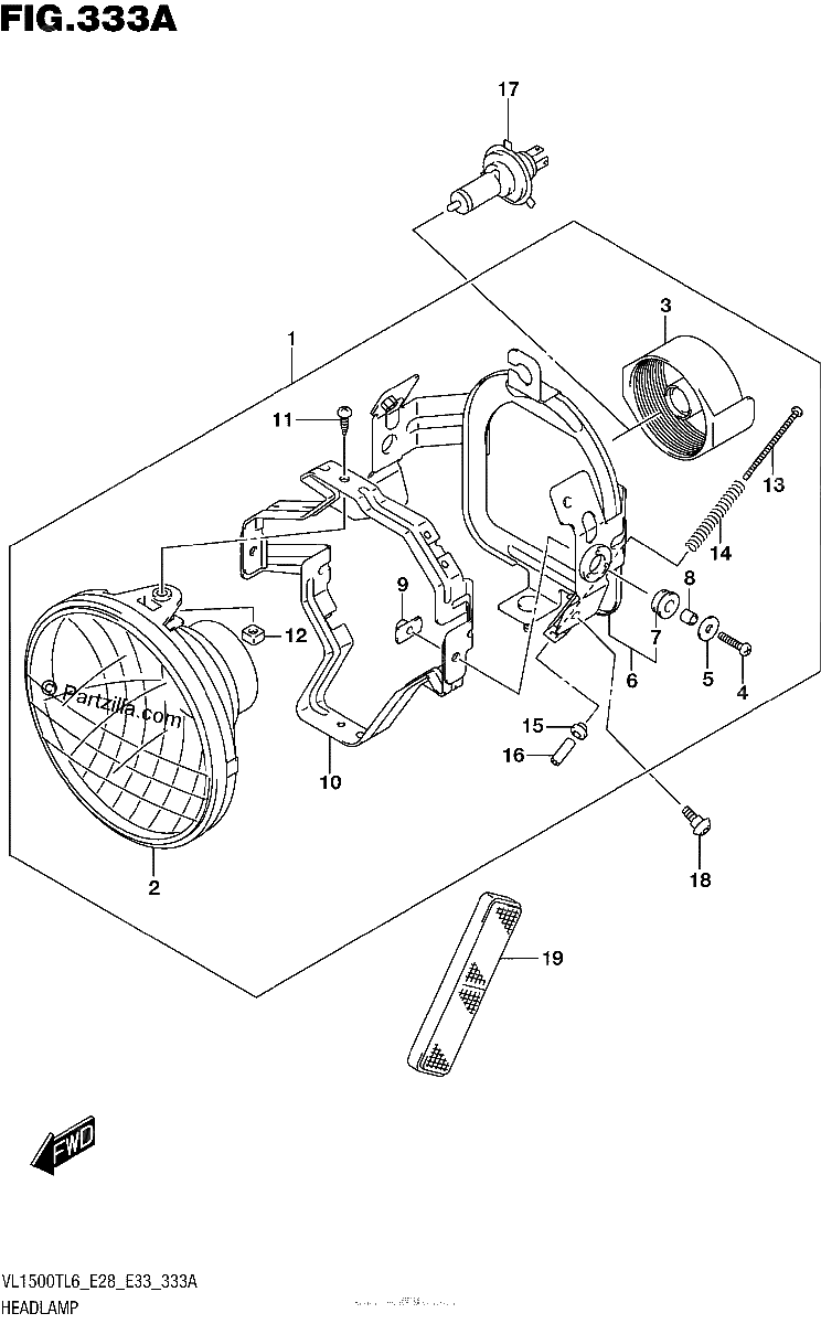 Diagrama de HEADLAMP
