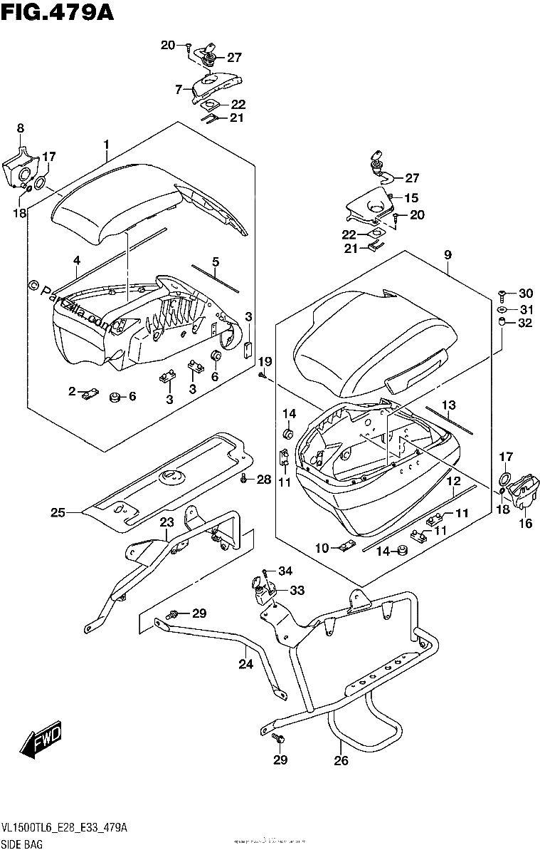 Diagrama de SIDE BAG