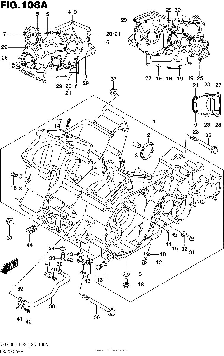 Diagrama de CRANKCASE