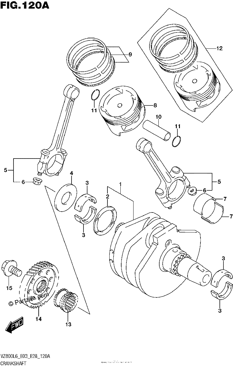 Diagrama de CRANKSHAFT