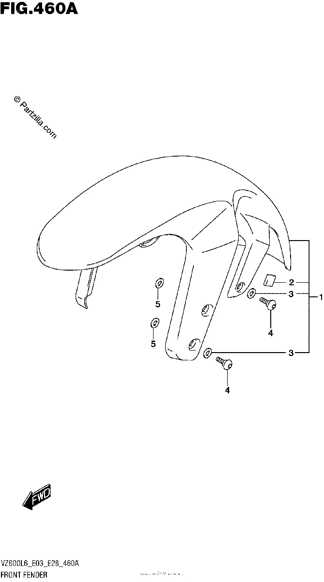Diagrama de FRONT FENDER