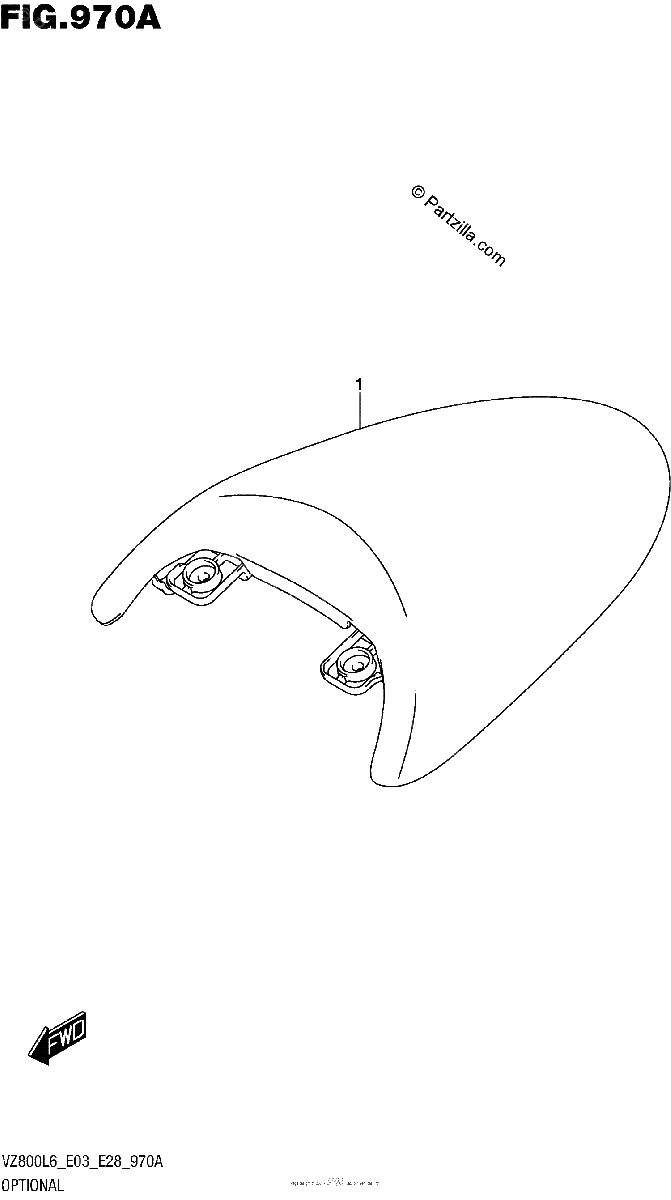 Diagrama de OPTIONAL SEAT TAIL BOX