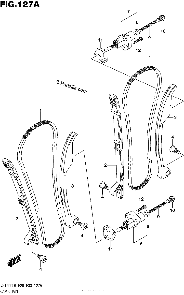 Diagrama de CAM CHAIN