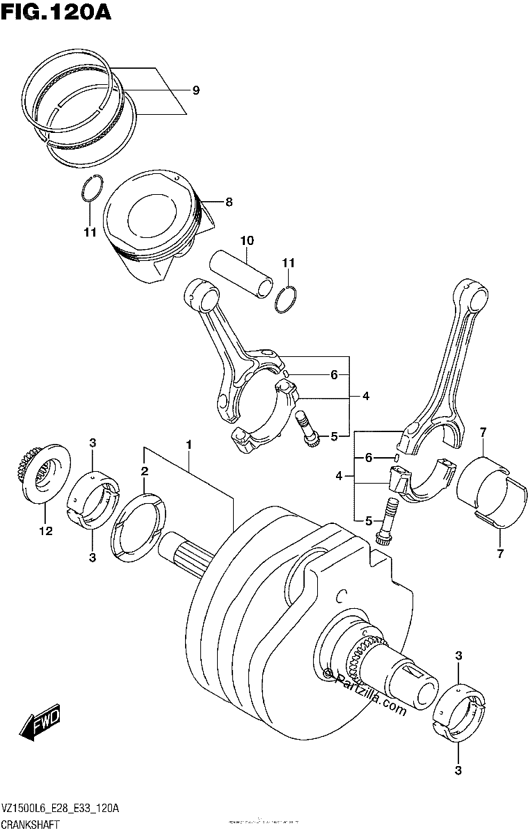 Diagrama de CRANKSHAFT