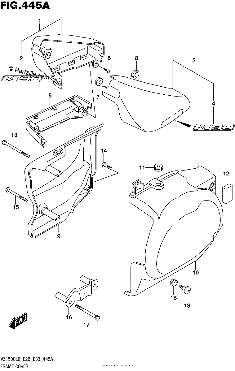 Diagrama de FRAME COVER