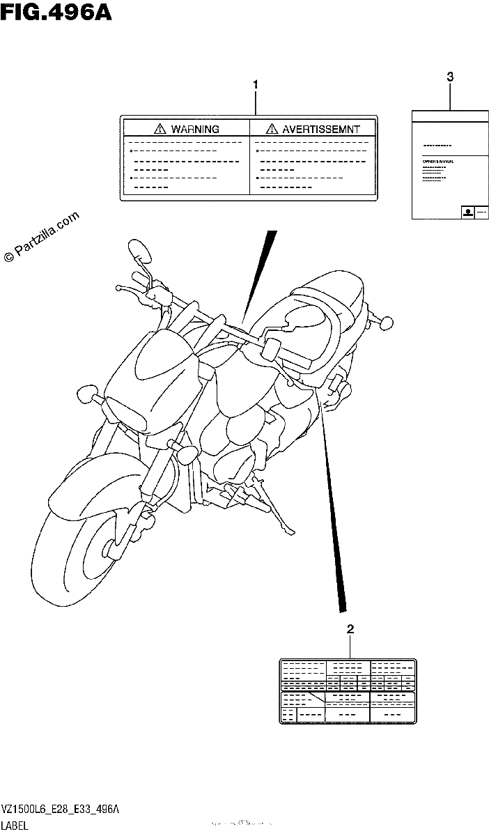 Diagrama de LABEL VZ1500L6 E28