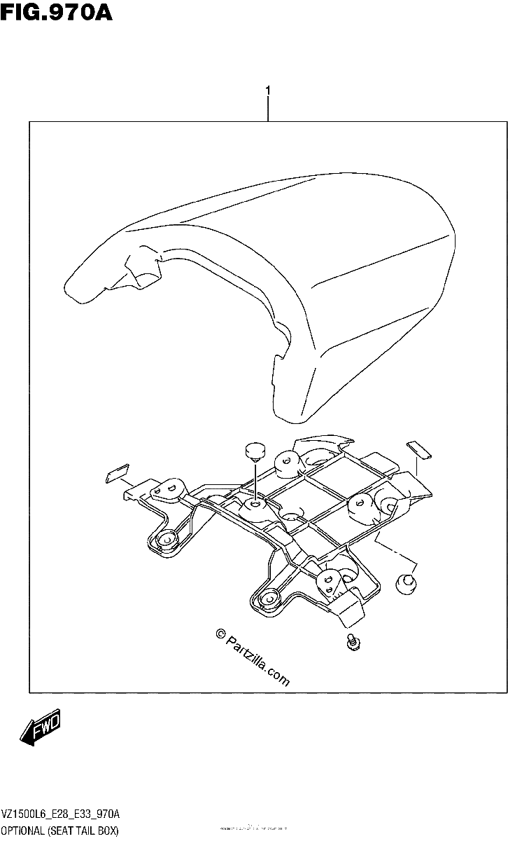 Diagrama de OPTIONAL SEAT TAIL BOX