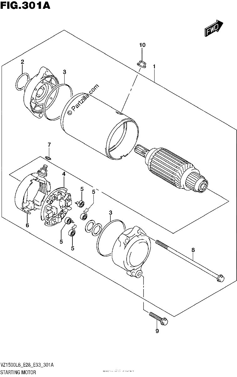 Diagrama de STARTING MOTOR
