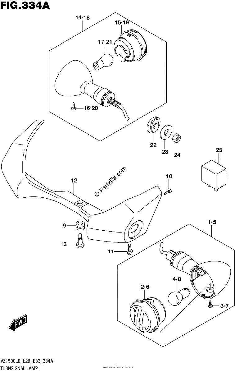 Diagrama de TURNSIGNAL LAMP
