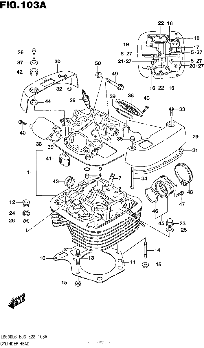 Diagrama de CYLINDER HEAD