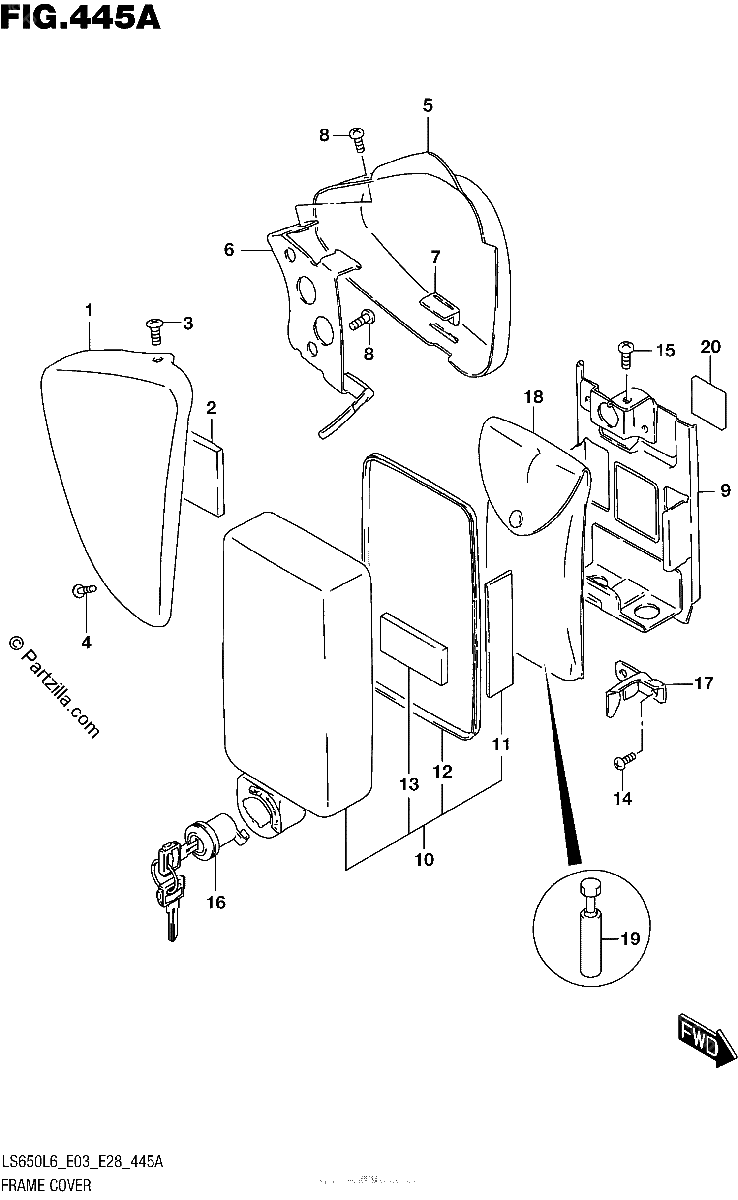 Diagrama de FRAME COVER