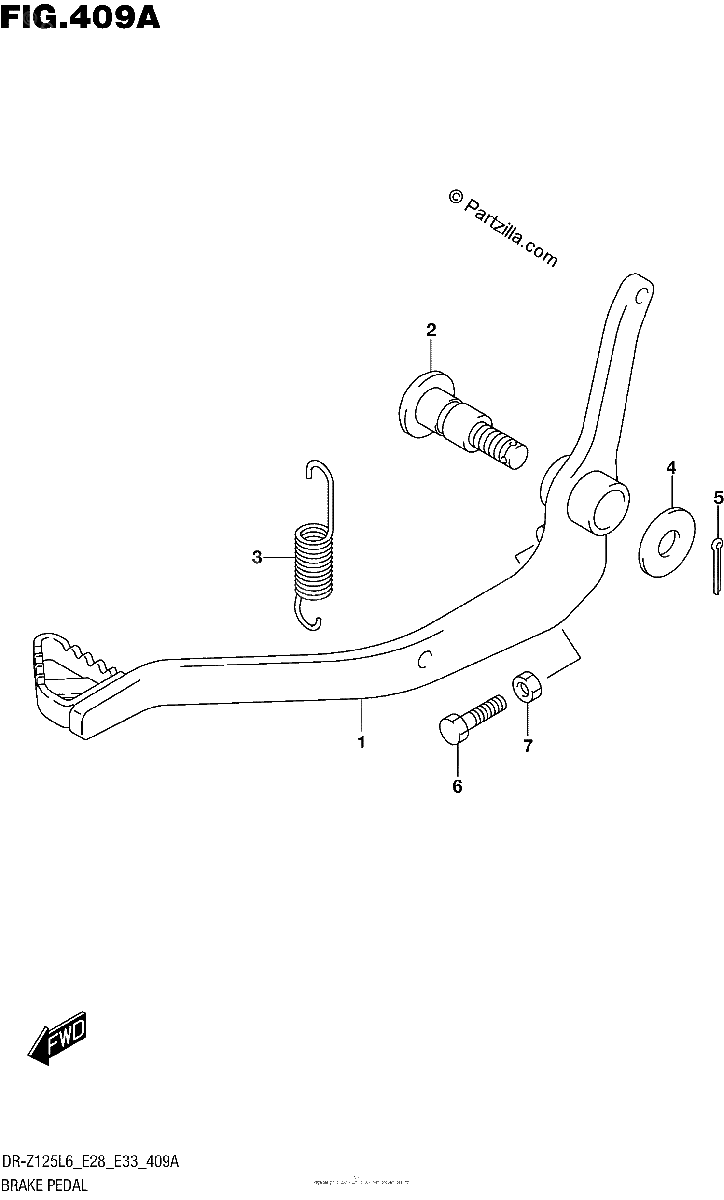 Diagrama de BRAKE PEDAL
