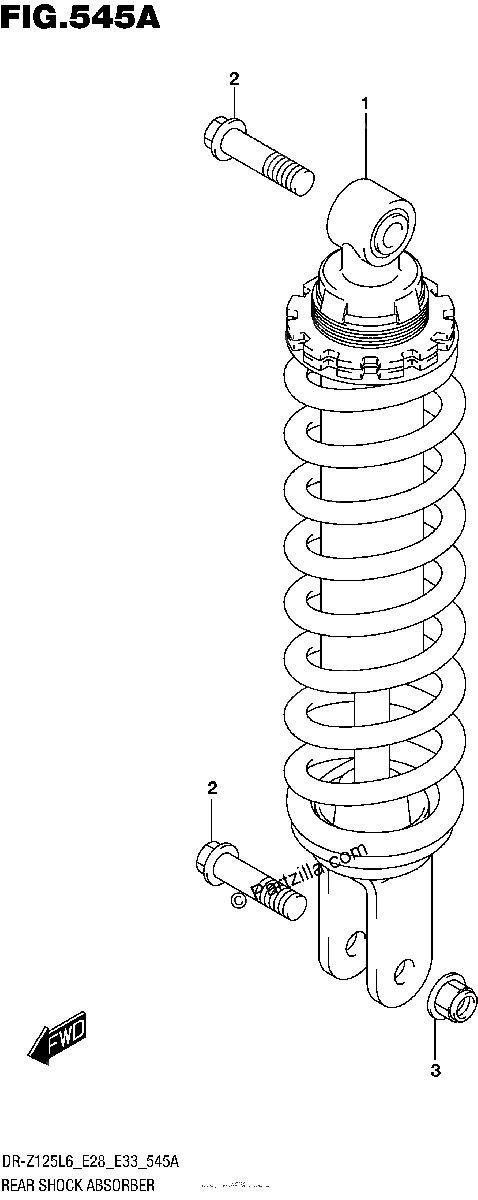Diagrama de REAR SHOCK ABSORBER DR Z125L6 E28