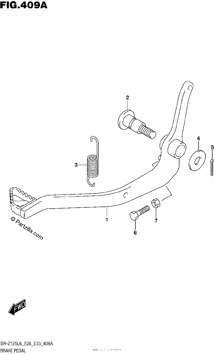 Diagrama de BRAKE PEDAL