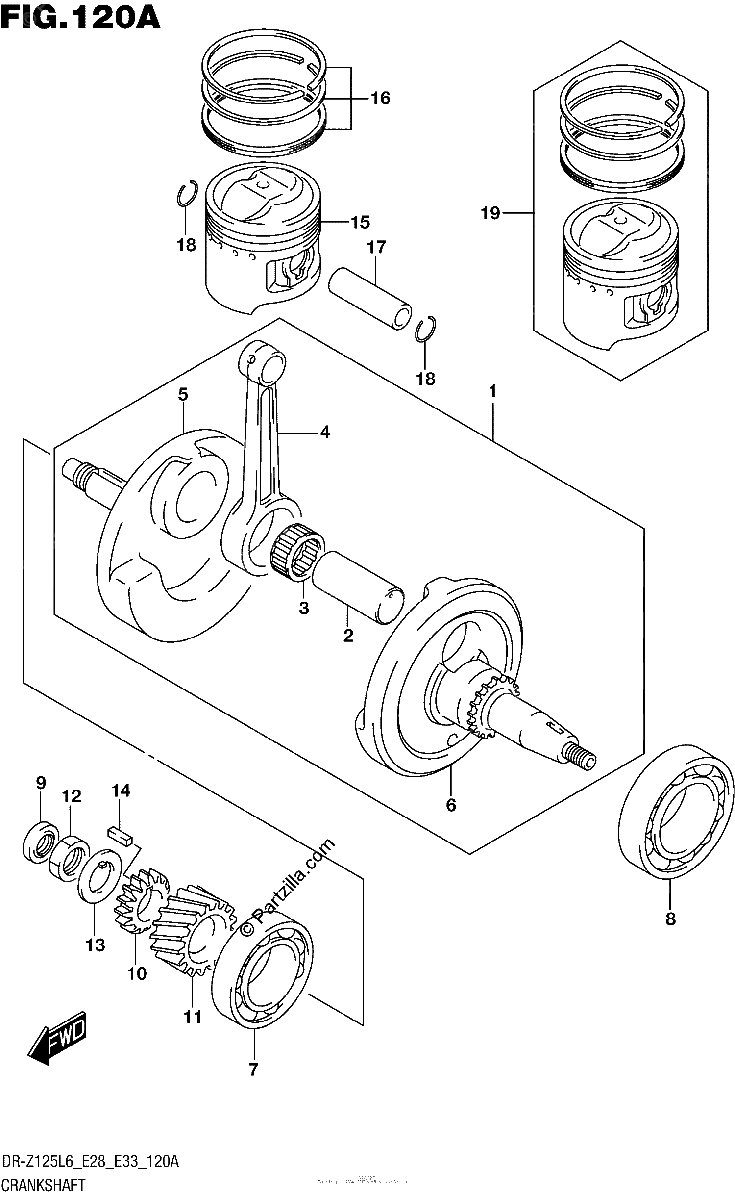 Diagrama de CRANKSHAFT