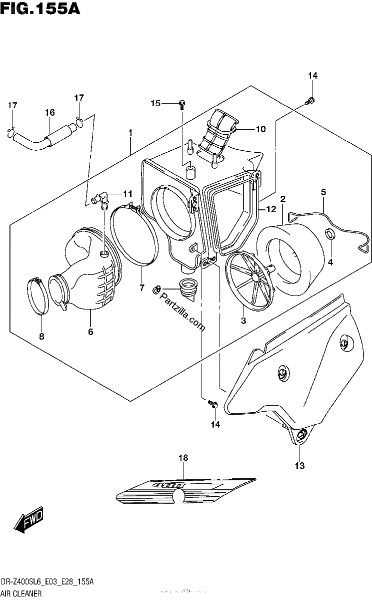 Diagrama de AIR CLEANER