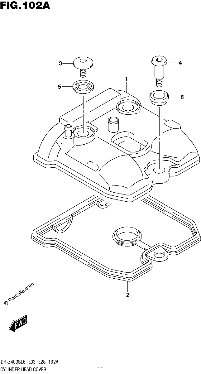 Diagrama de CYLINDER HEAD COVER