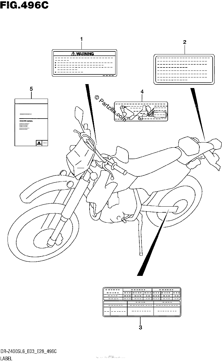 Diagrama de LABEL DR Z400SL6 E33