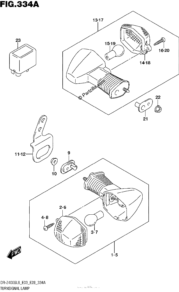 Diagrama de TURNSIGNAL LAMP