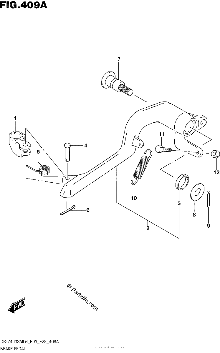 Diagrama de BRAKE PEDAL