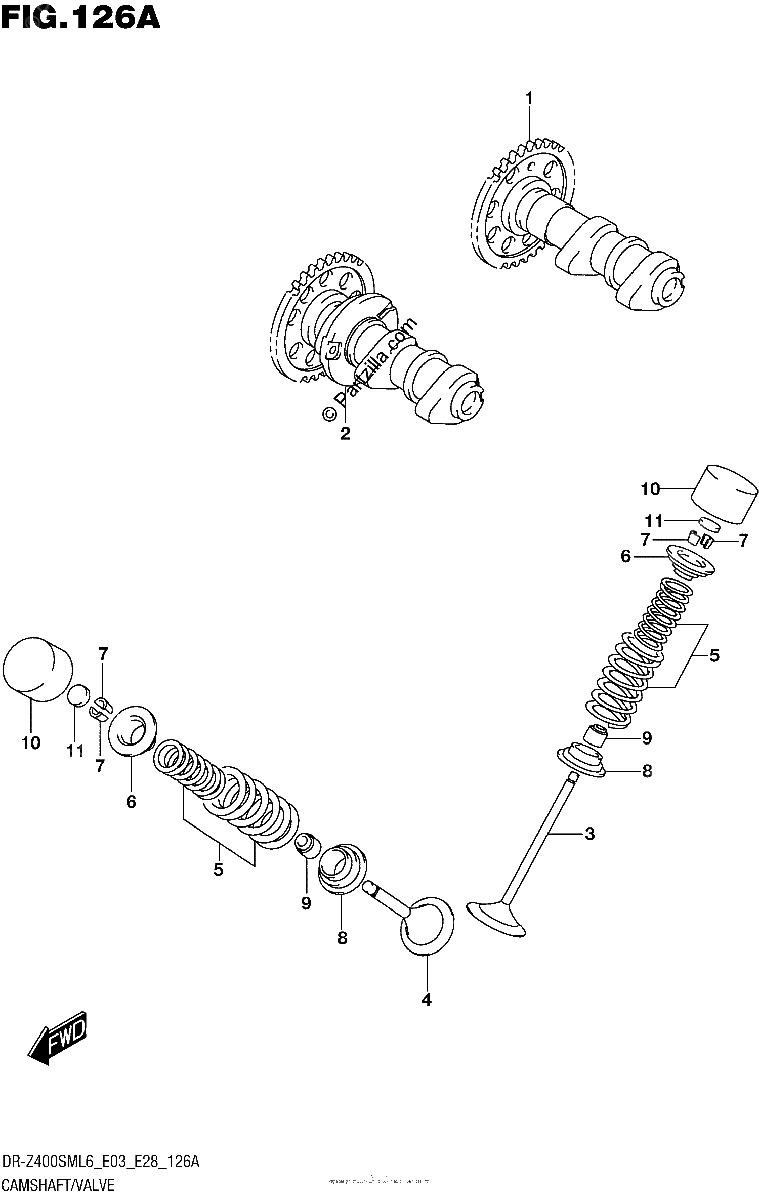 Diagrama de CAMSHAFT VALVE