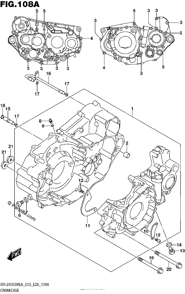 Diagrama de CRANKCASE