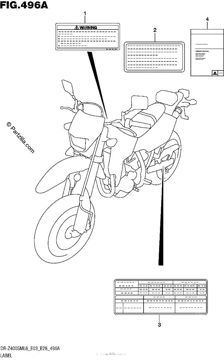 Diagrama de LABEL DR Z400SML6 E03