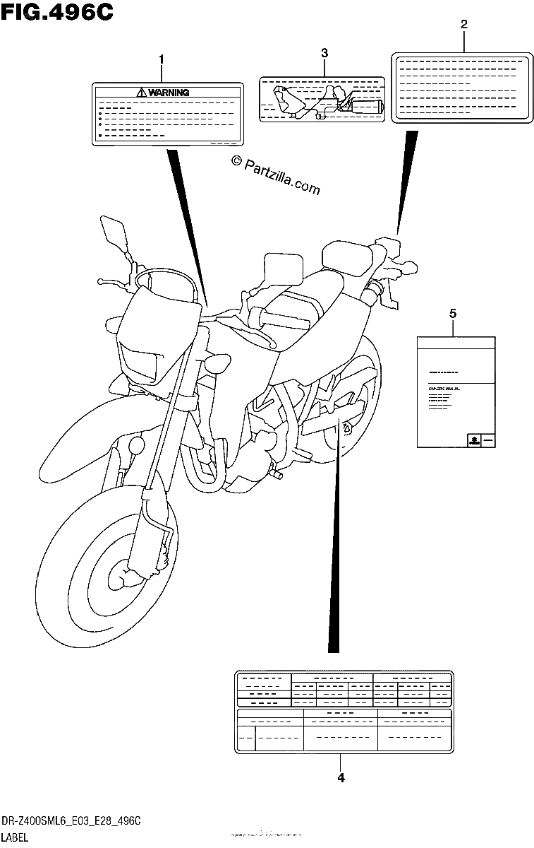 Diagrama de LABEL DR Z400SML6 E33