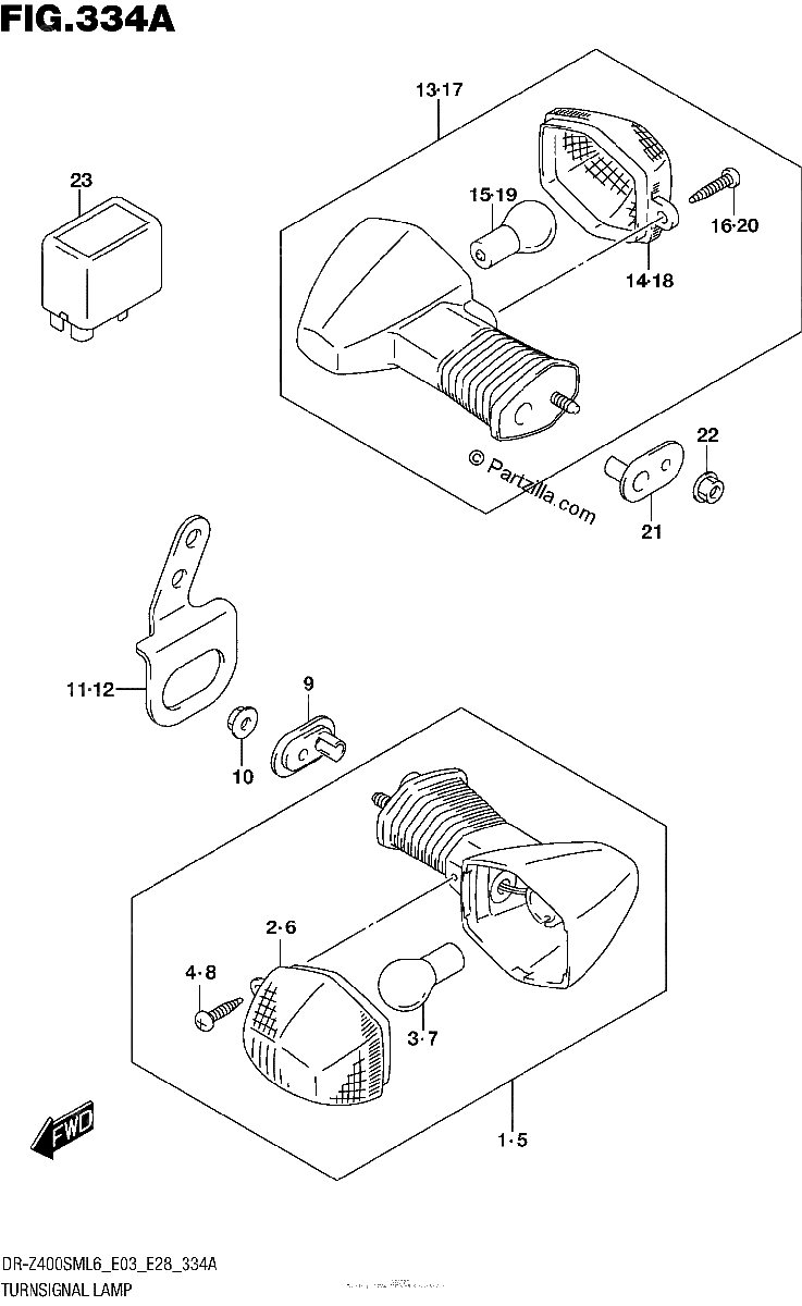 Diagrama de TURNSIGNAL LAMP