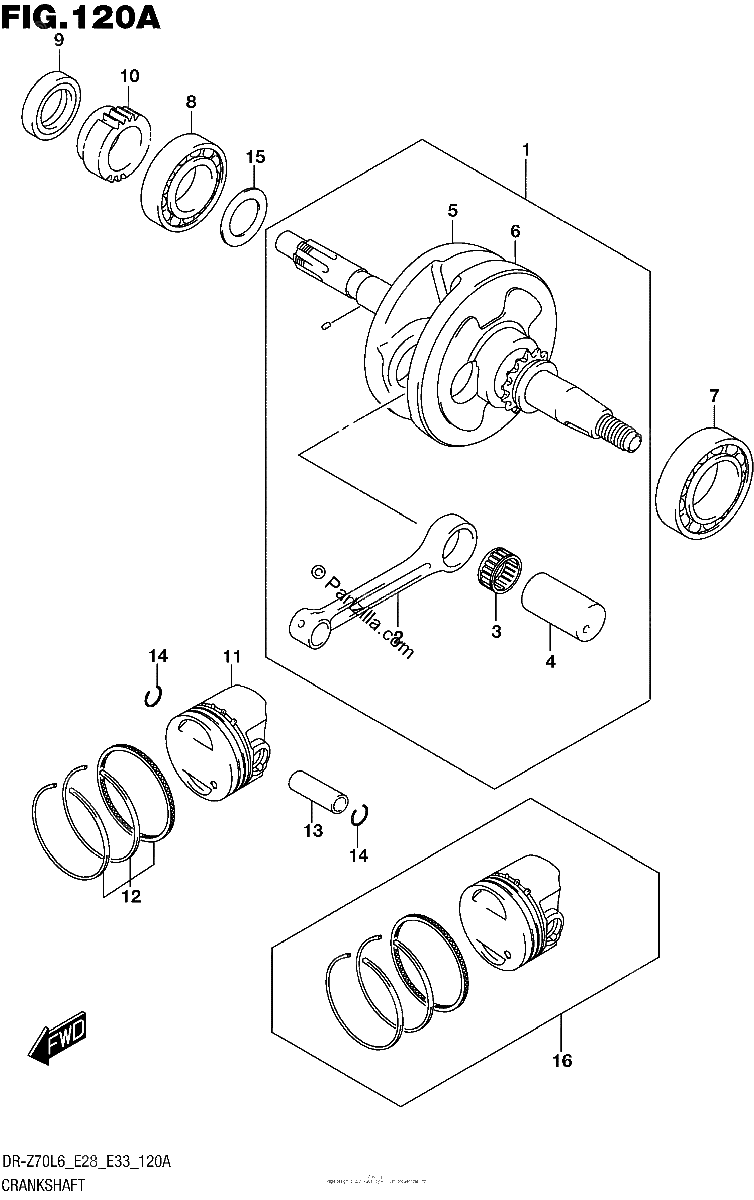 Diagrama de CRANKSHAFT