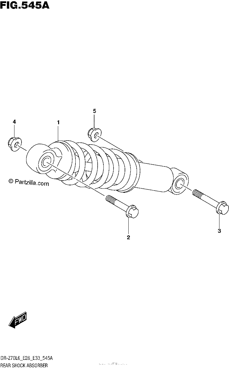 Diagrama de REAR SHOCK ABSORBER