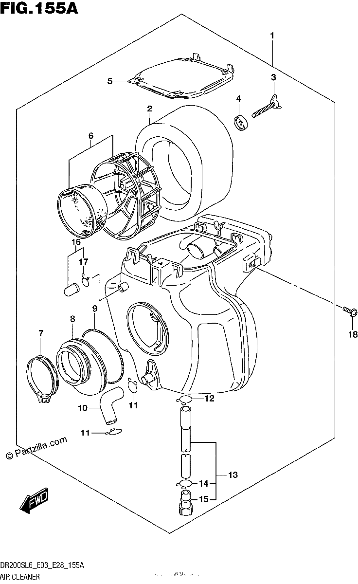 Diagrama de AIR CLEANER