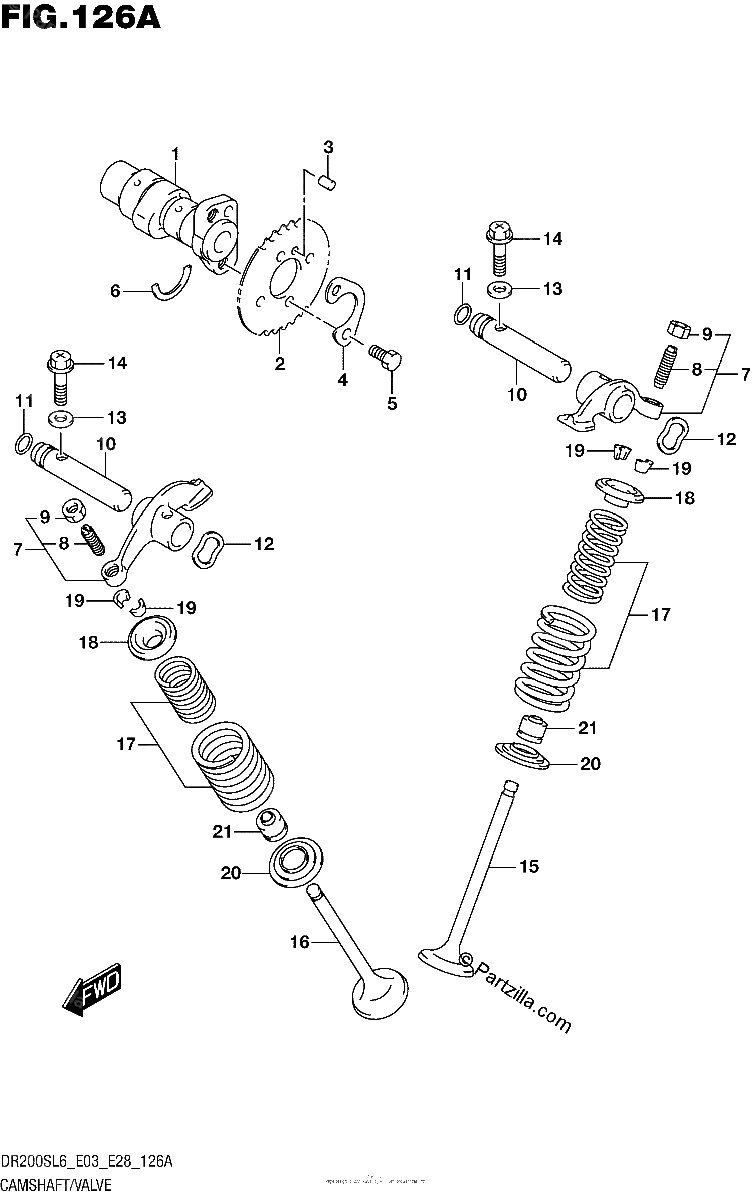 Diagrama de CAMSHAFT VALVE