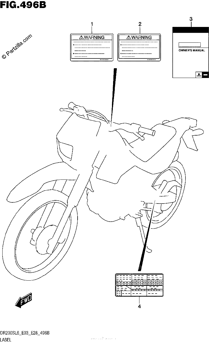 Diagrama de LABEL DR200SL6 E28