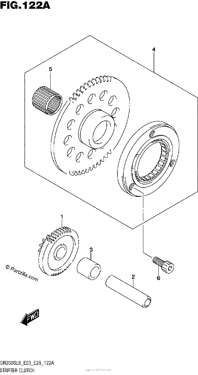 Diagrama de STARTER CLUTCH