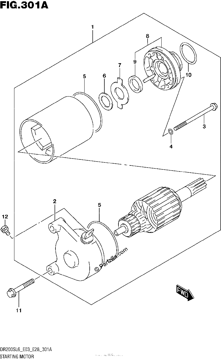 Diagrama de STARTING MOTOR