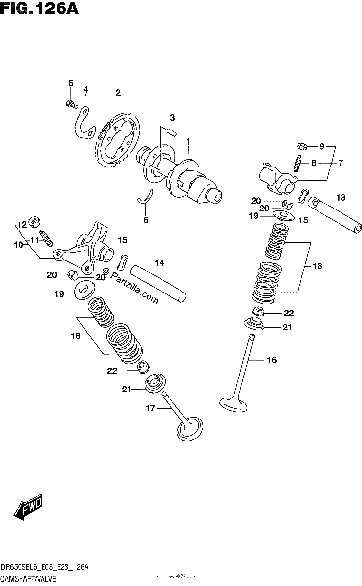 Diagrama de CAMSHAFT VALVE