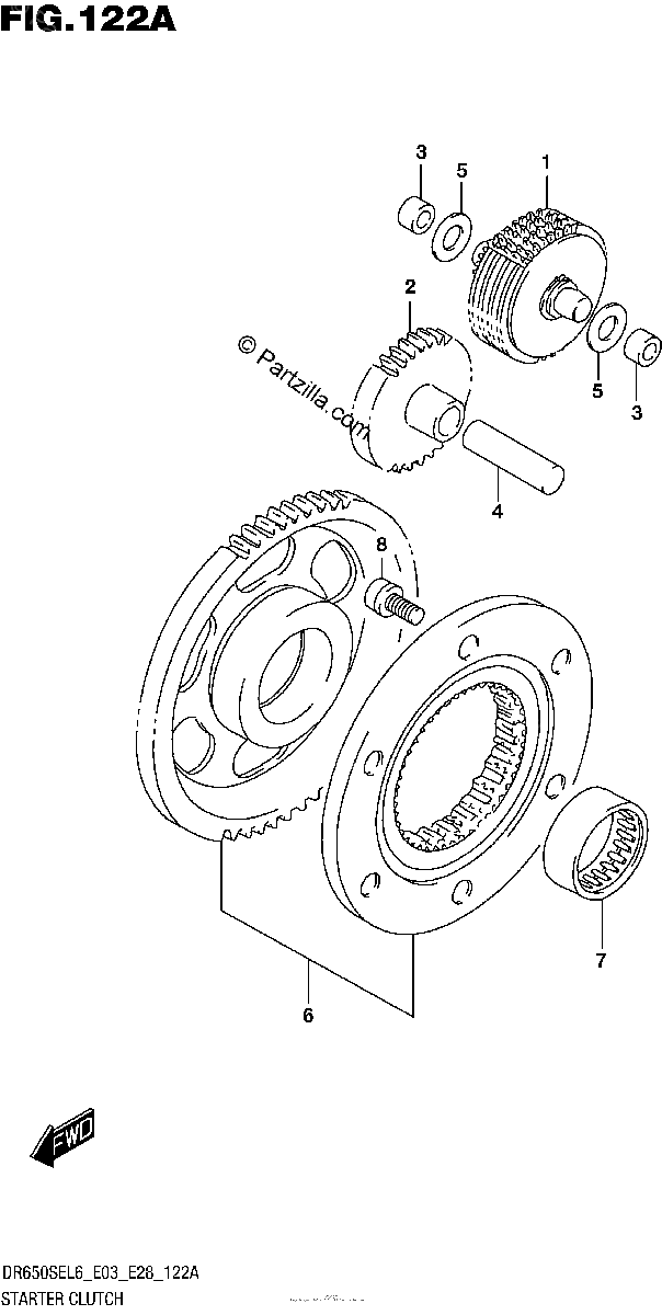 Diagrama de STARTER CLUTCH