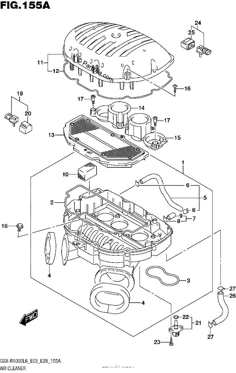 Diagrama de AIR CLEANER
