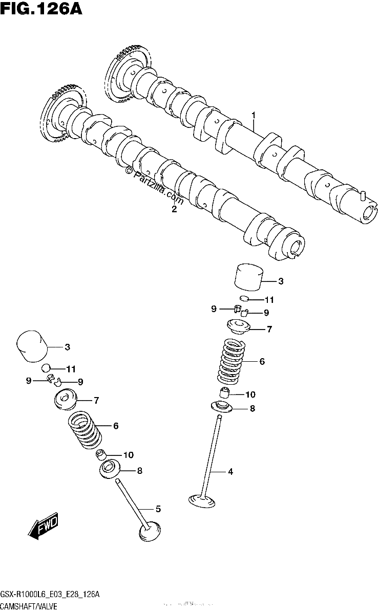 Diagrama de CAMSHAFT VALVE