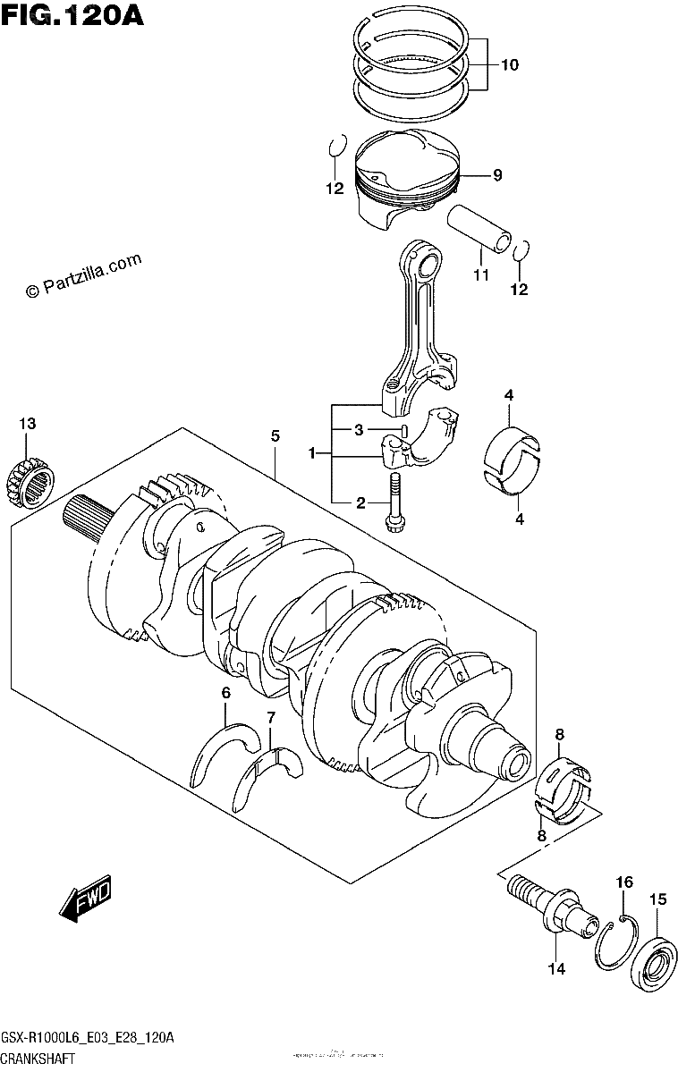 Diagrama de CRANKSHAFT