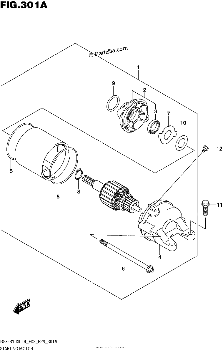 Diagrama de STARTING MOTOR