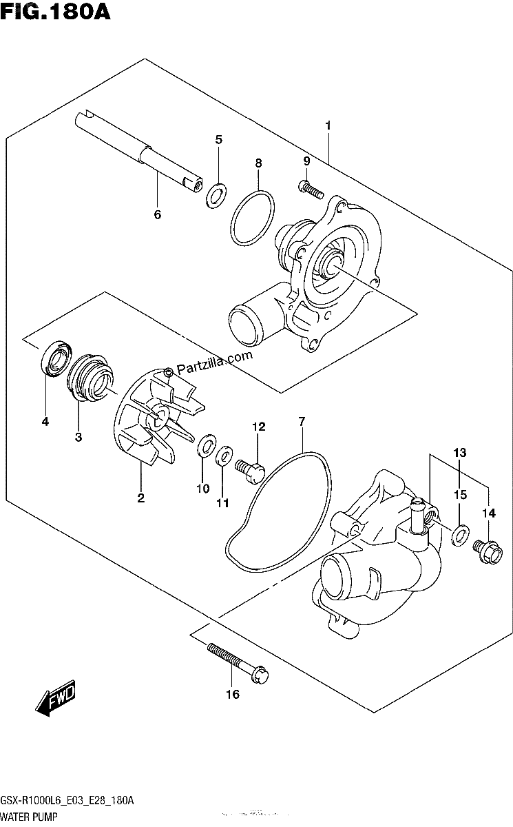 Diagrama de WATER PUMP