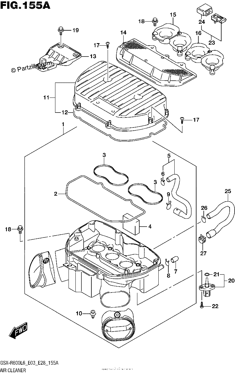 Diagrama de AIR CLEANER