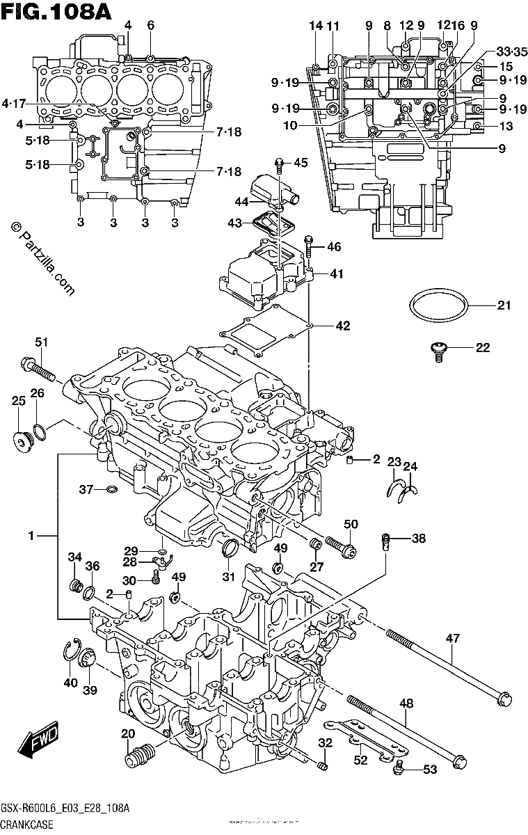 Diagrama de CRANKCASE