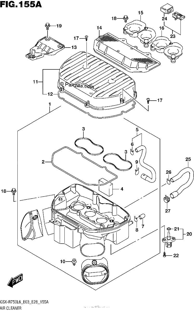 Diagrama de AIR CLEANER
