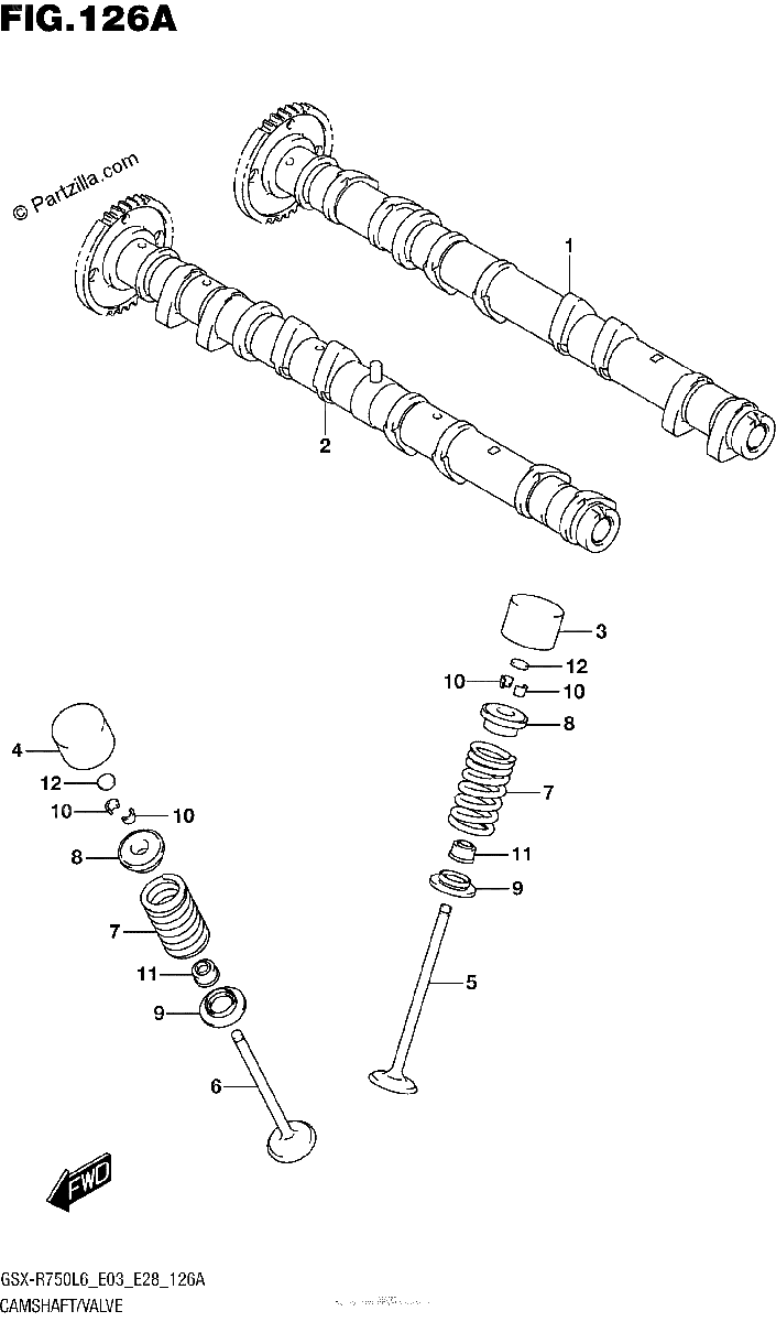 Diagrama de CAMSHAFT VALVE