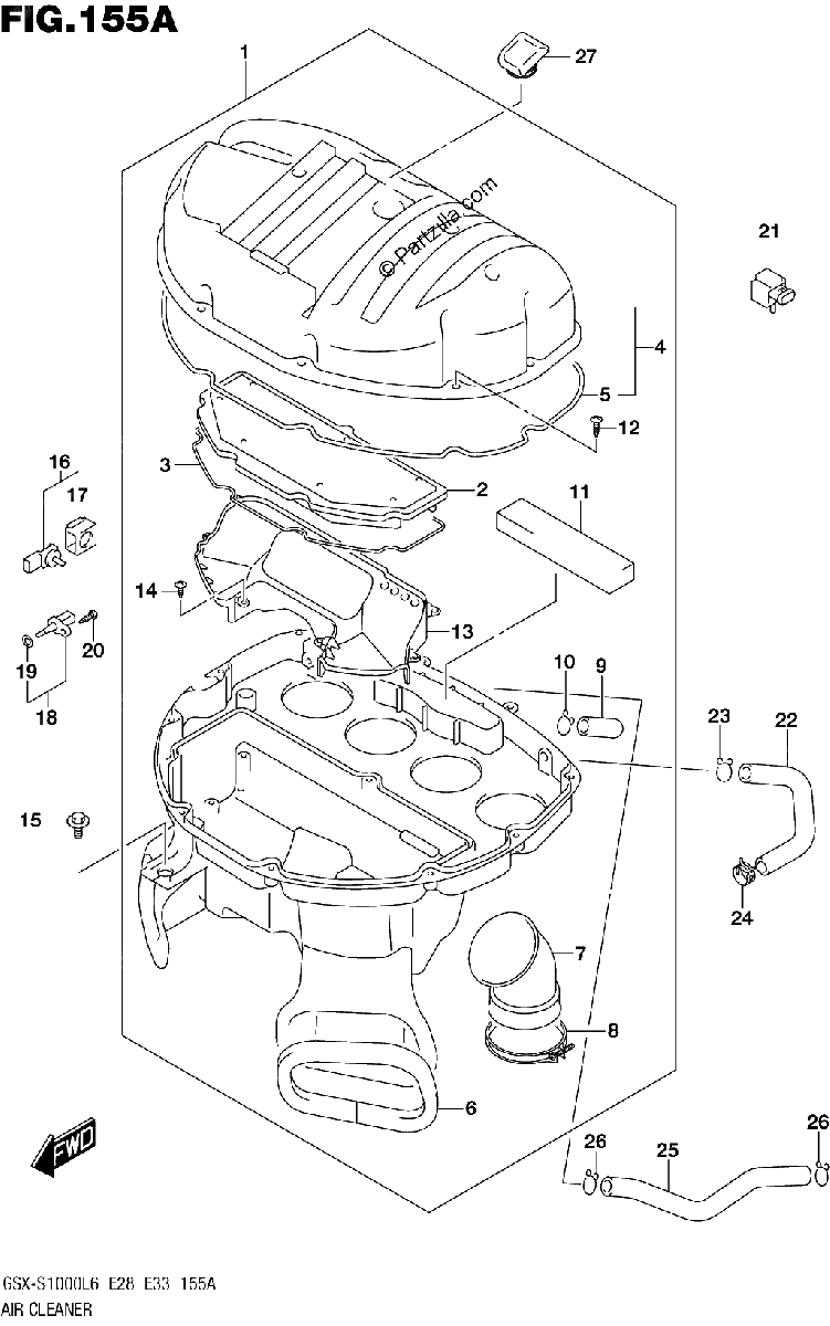 Diagrama de AIR CLEANER