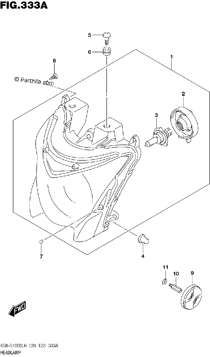 Diagrama de HEADLAMP