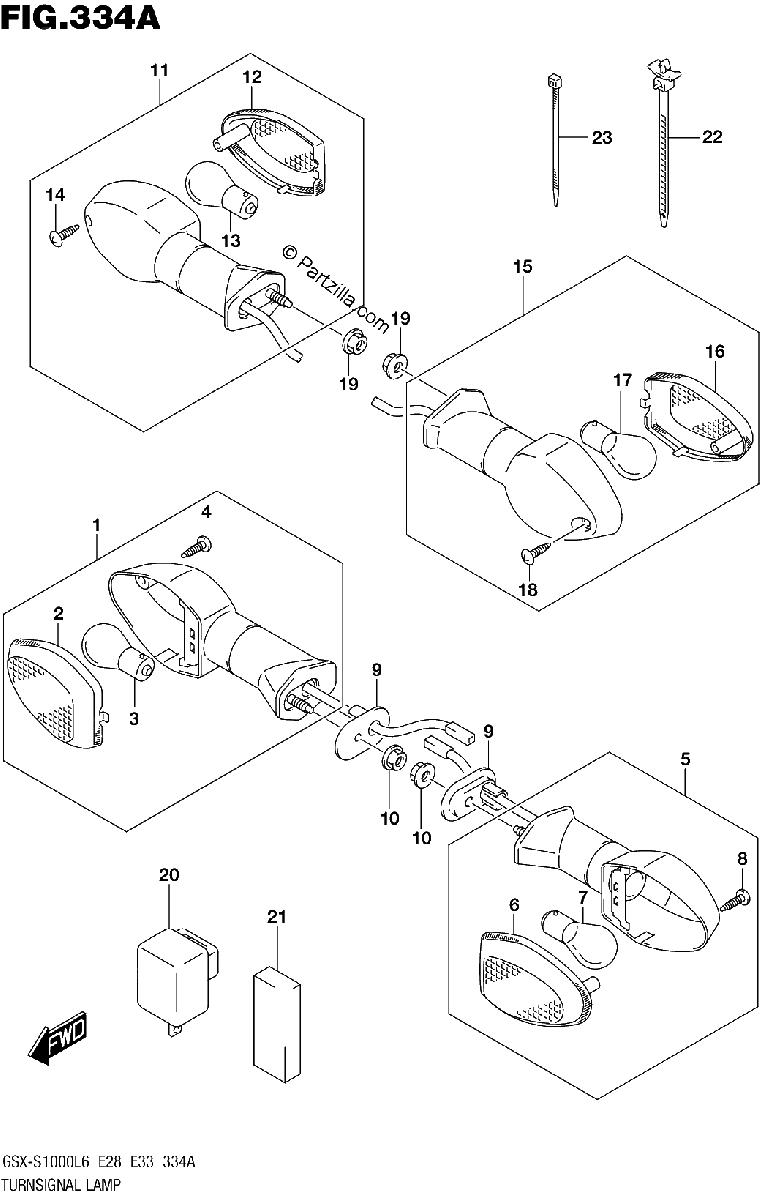 Diagrama de TURNSIGNAL LAMP
